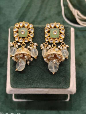 Diamond Jhumkas